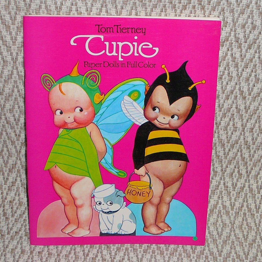 Cupie Vintage Paper Dolls (Cupid, Cherub) Uncut, Unused, 1984